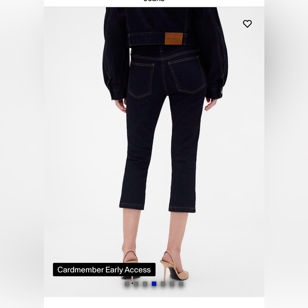 Gap x Victoria Beckham Low Rise Capri Jeans - Picture 4 of 6